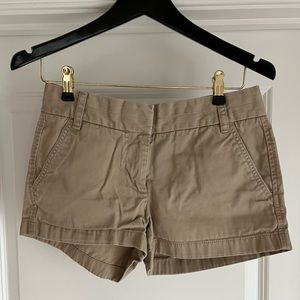 J. Crew Women's Chino Shorts Size 0 Khaki